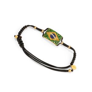 Brasil flag bracelet