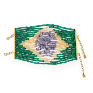 Color gemstones bracelet