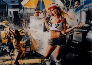 Britney Spears: NYC street scene shot in California