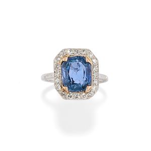 Anello con zaffiro Ceylon