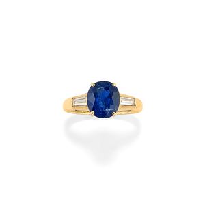 Anello con zaffiro Burma 