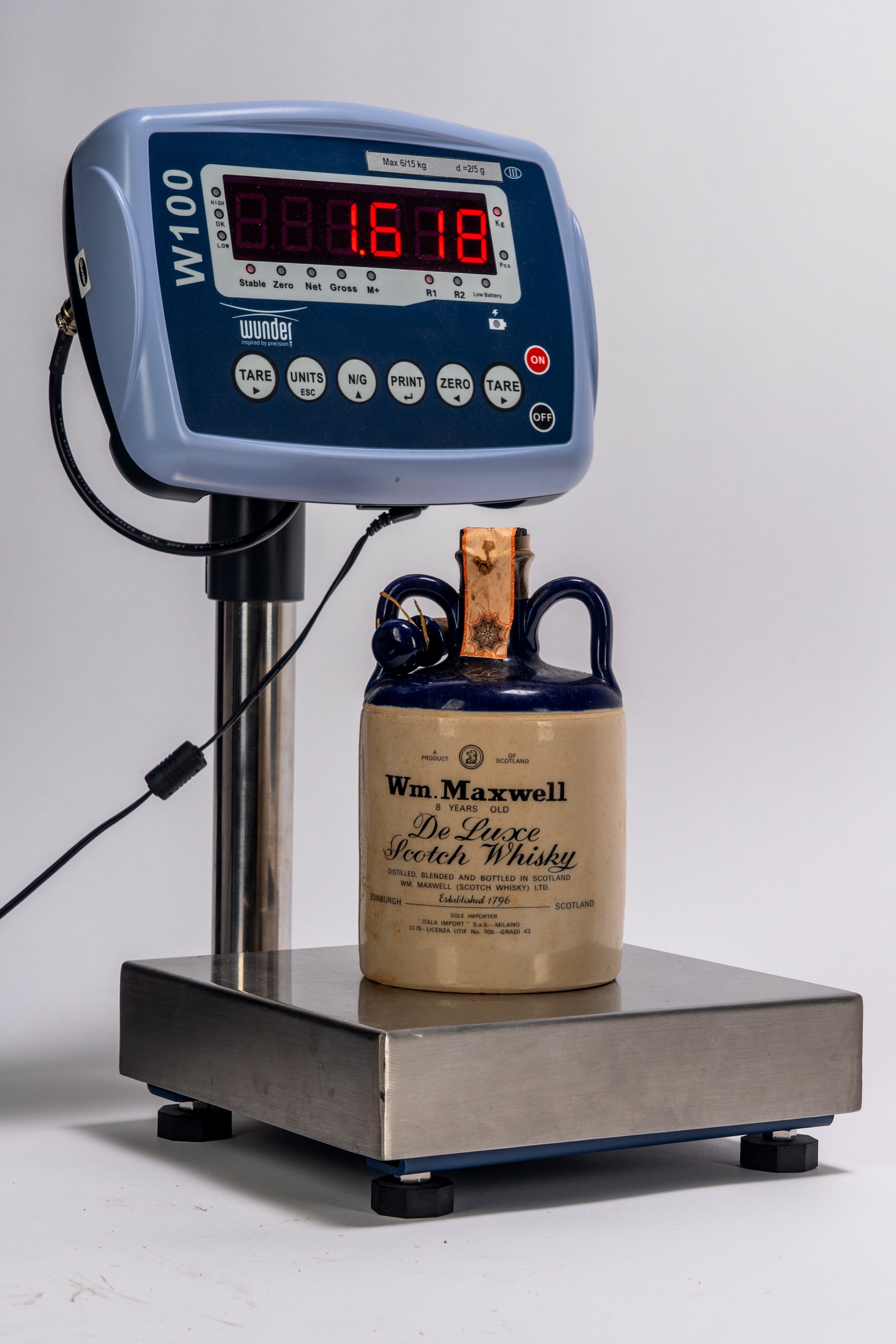 Scozia - Wm Maxwell, Decanter per whisky 8 anni