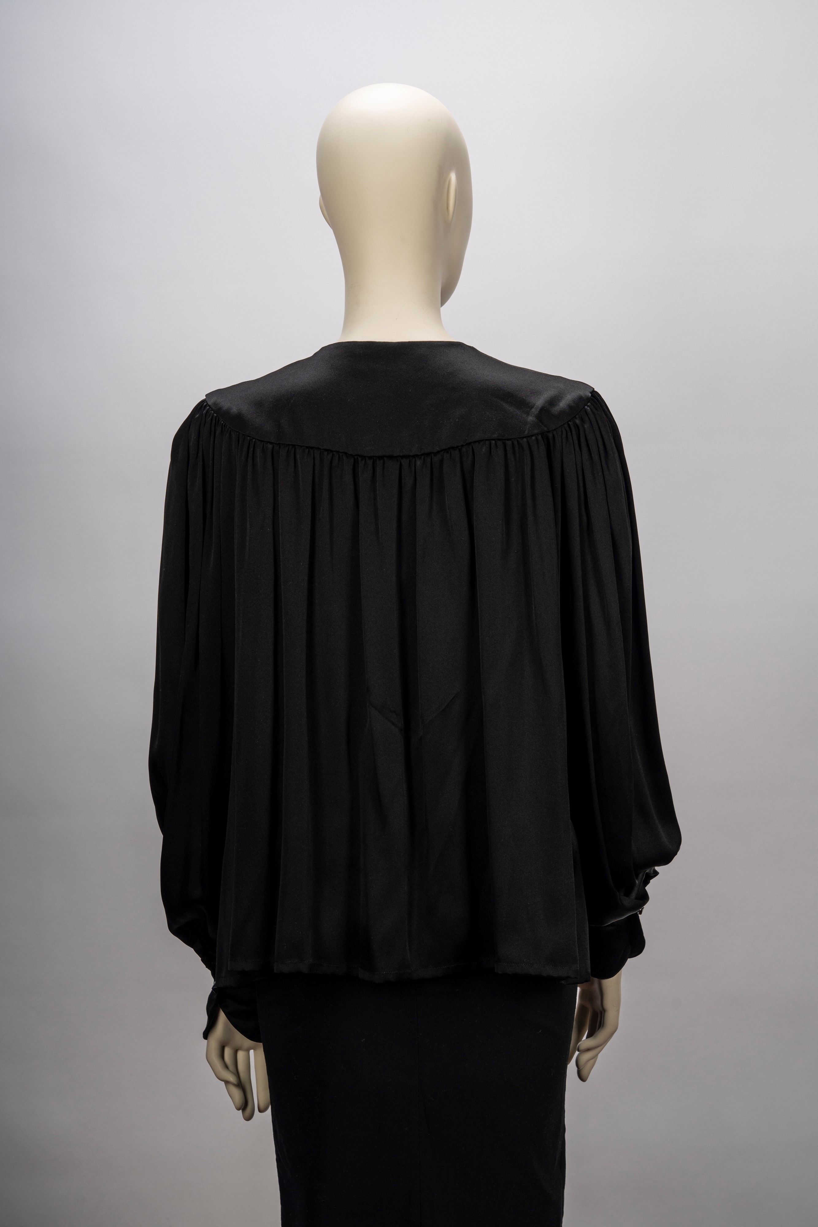 Lanvin - Camicia, raso di seta nero