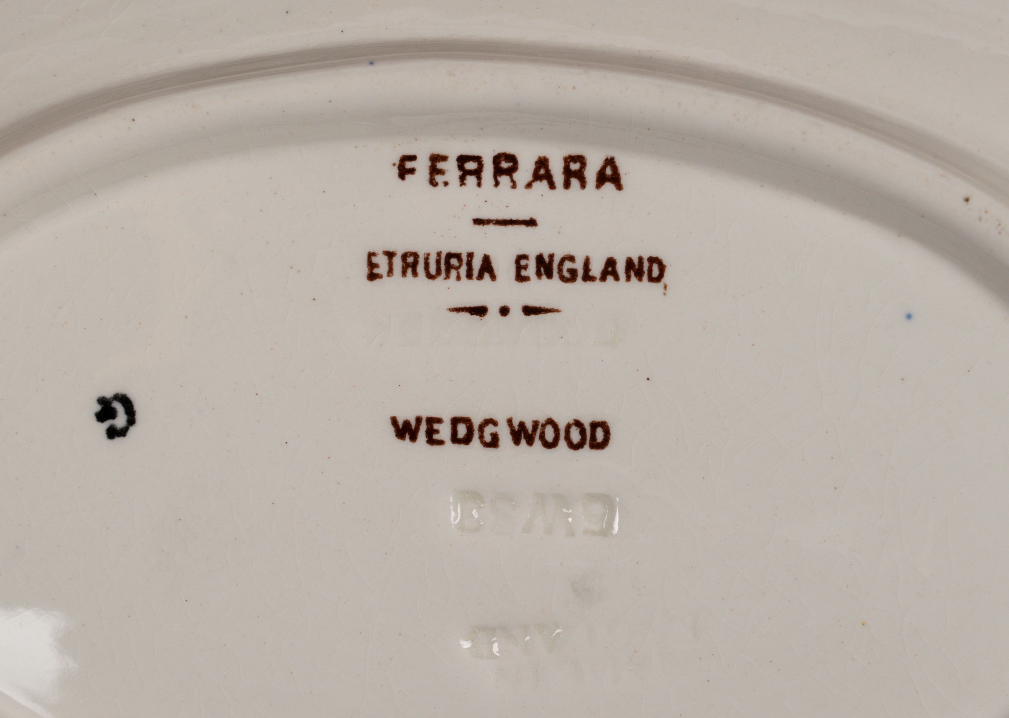 Servizio da Tavola Wedgwood, Ferrara, Etruria England