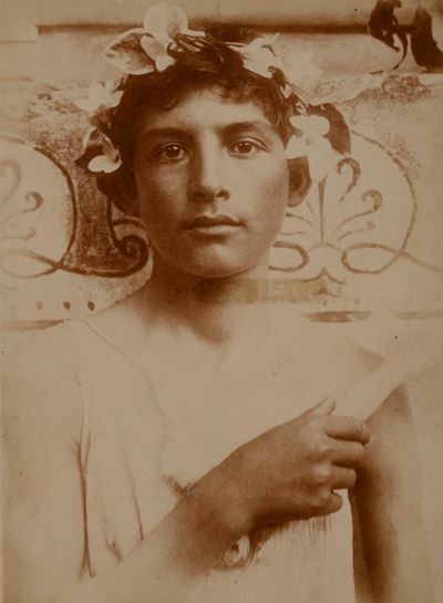 Giovane siciliano, fotografia su carta salata