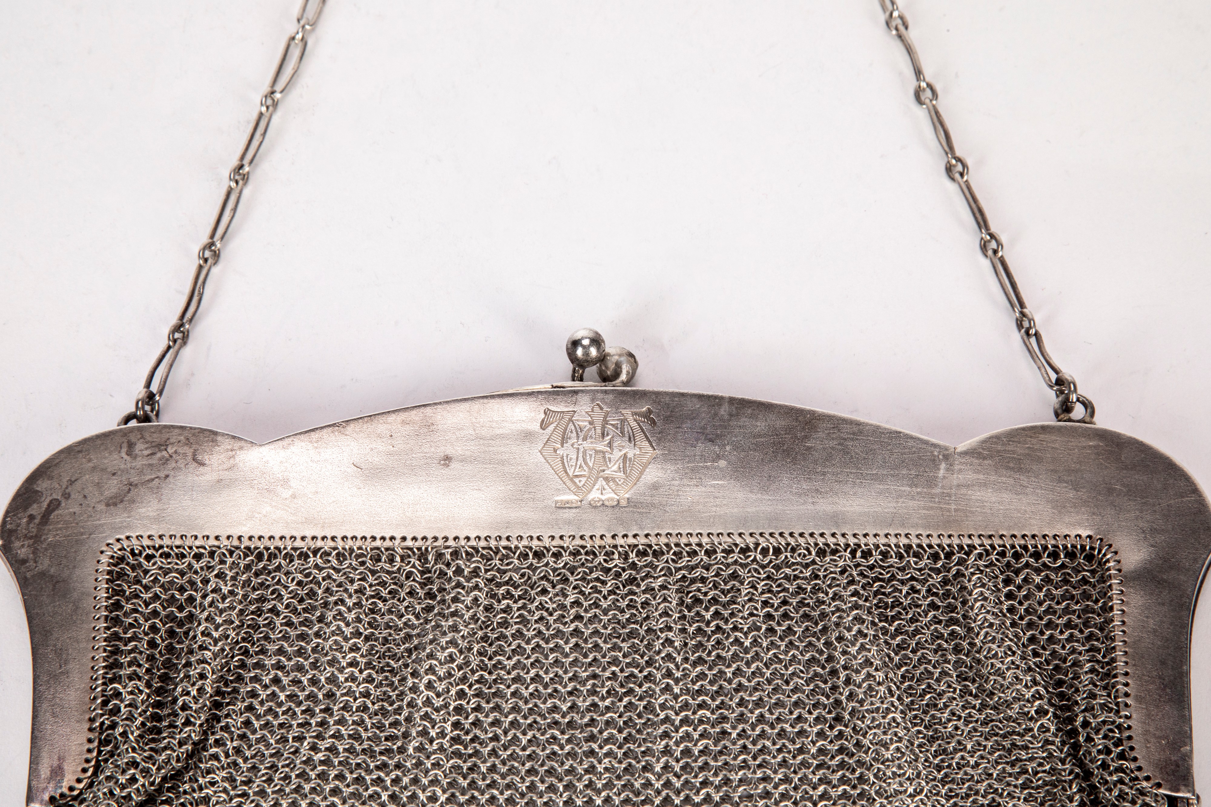 Borsetta in argento 925, Inghilterra, inizio XX secolo
