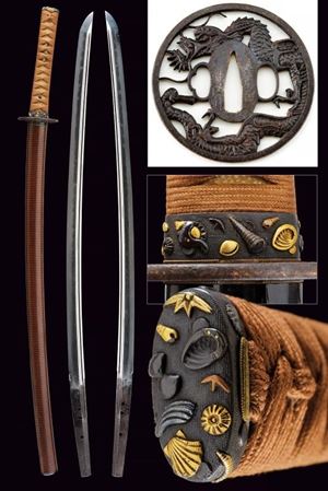 Katana con bel koshirae