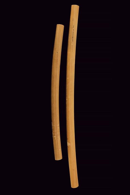 Bel Daisho, con katana recante firma Kanefusa