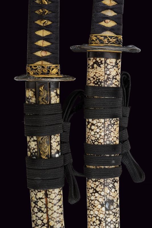 Bel Daisho, con katana recante firma Kanefusa