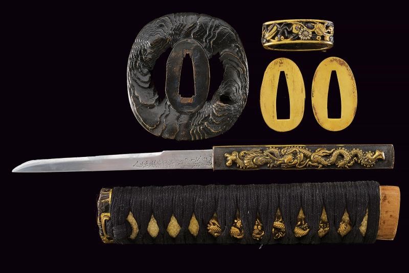 Bel Daisho, con katana recante firma Kanefusa