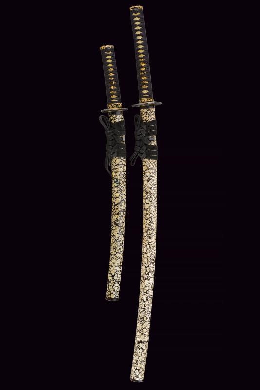 Bel Daisho, con katana recante firma Kanefusa