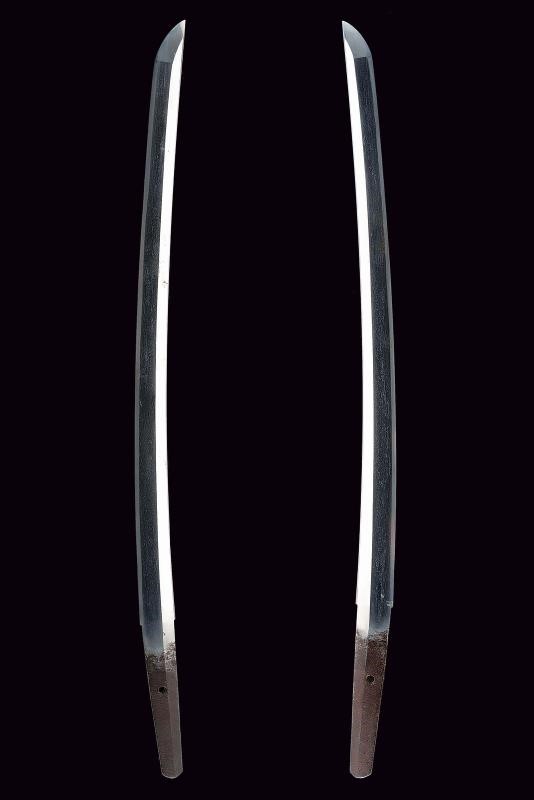 Bel Daisho, con katana recante firma Kanefusa