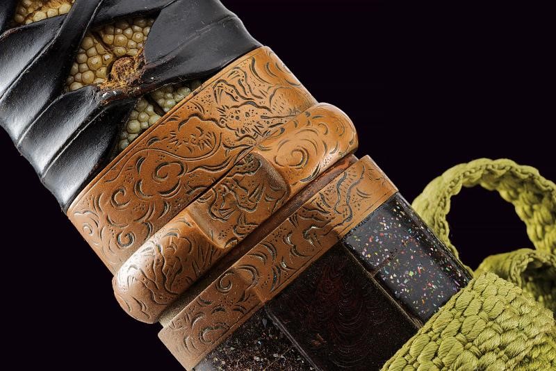 Ko-wakizashi con bel koshirae