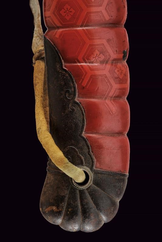 Bellissimo ko-wakizashi di scuola Mino con Mon di Oda Nobunaga