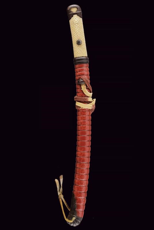 Bellissimo ko-wakizashi di scuola Mino con Mon di Oda Nobunaga