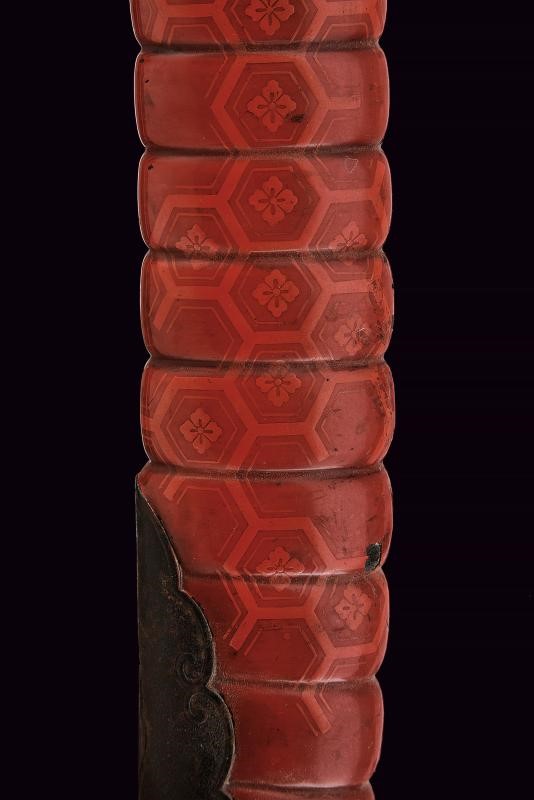 Bellissimo ko-wakizashi di scuola Mino con Mon di Oda Nobunaga