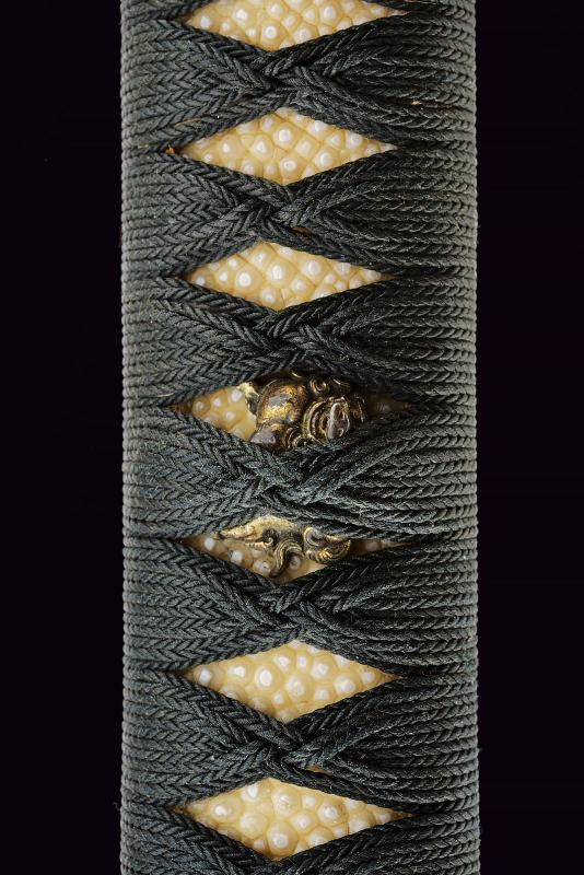 Importante wakizashi firmato Omi no kami Fujiwara Tsuna Hiro