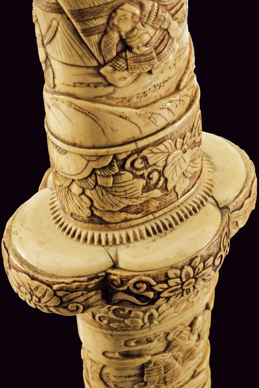 Wakizashi in bellissimo koshirae in osso