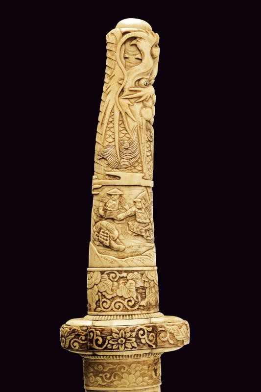 Wakizashi in bellissimo koshirae in osso