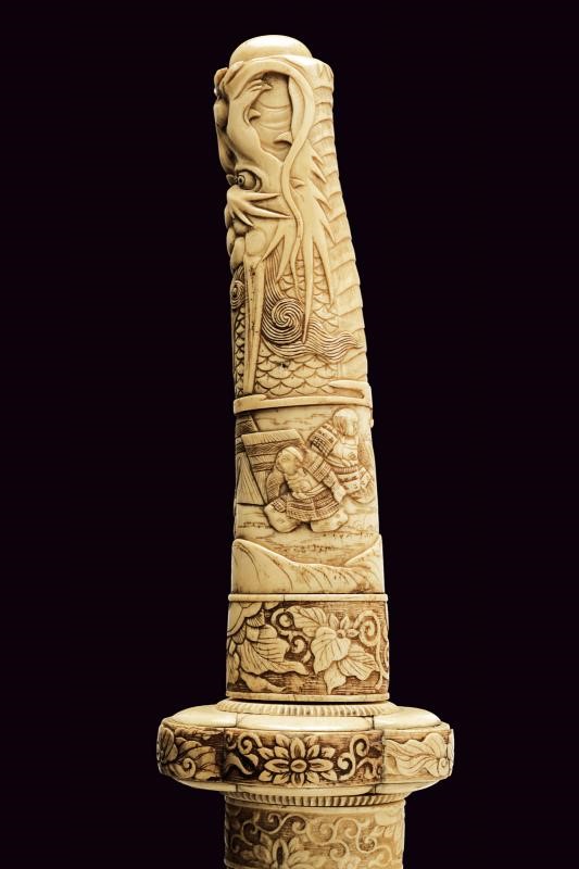 Wakizashi in bellissimo koshirae in osso