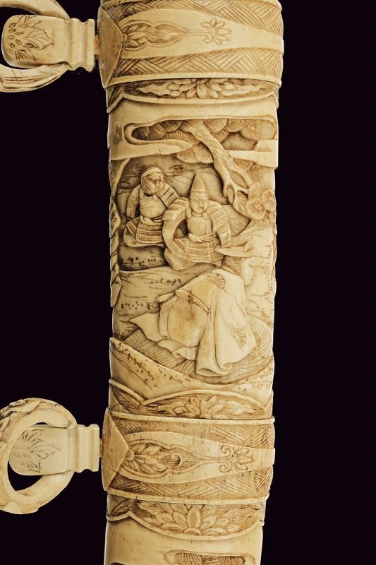 Wakizashi in bellissimo koshirae in osso