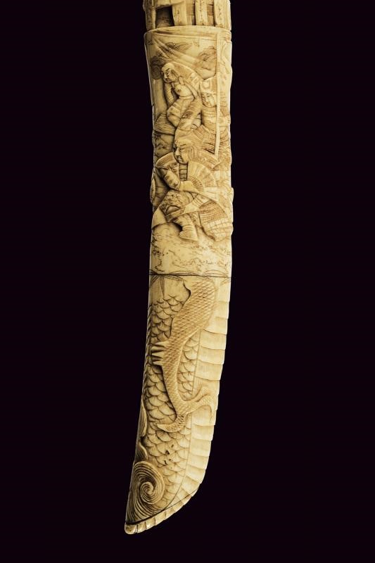 Wakizashi in bellissimo koshirae in osso