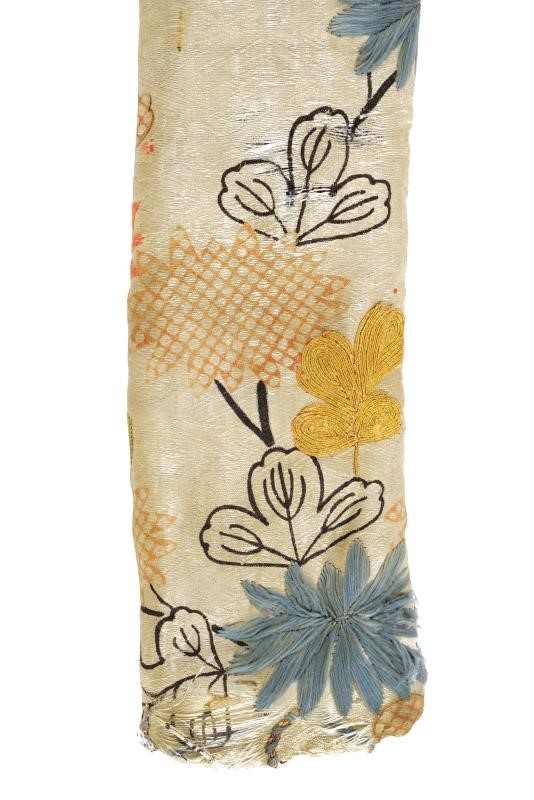 Magnifico Koshirae per Tanto in lacca dorata con decorazione Shibayama