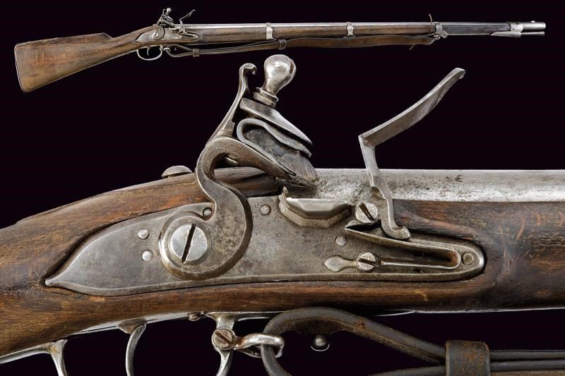 Raro fucile a pietra focaia da fanteria mod. 1754