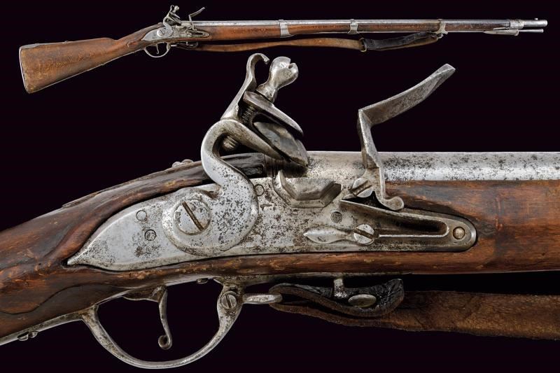 Raro fucile a pietra focaia da fanteria mod. 1754