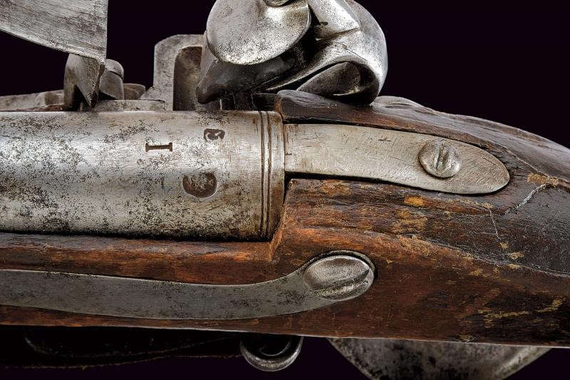 Raro fucile a pietra focaia da fanteria mod. 1754