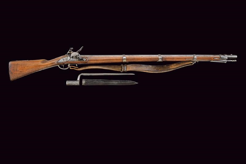 Raro fucile a pietra focaia da fanteria mod. 1767/74/84