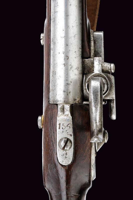 Raro fucile sistema Augustin da cadetto mod. 1842 con baionetta