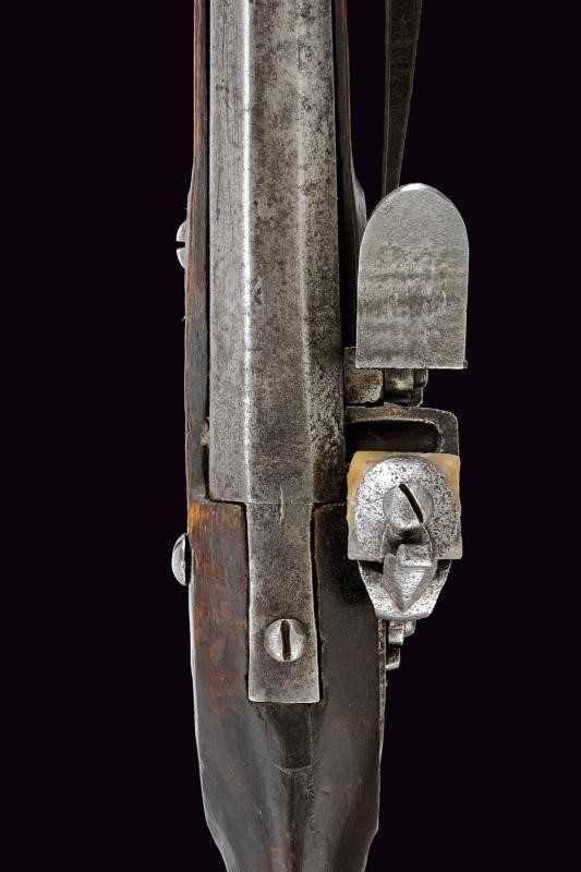 Raro fucile a pietra focaia da dragone convertito per truppe fluviali (Tschaikisten) mod. 1770