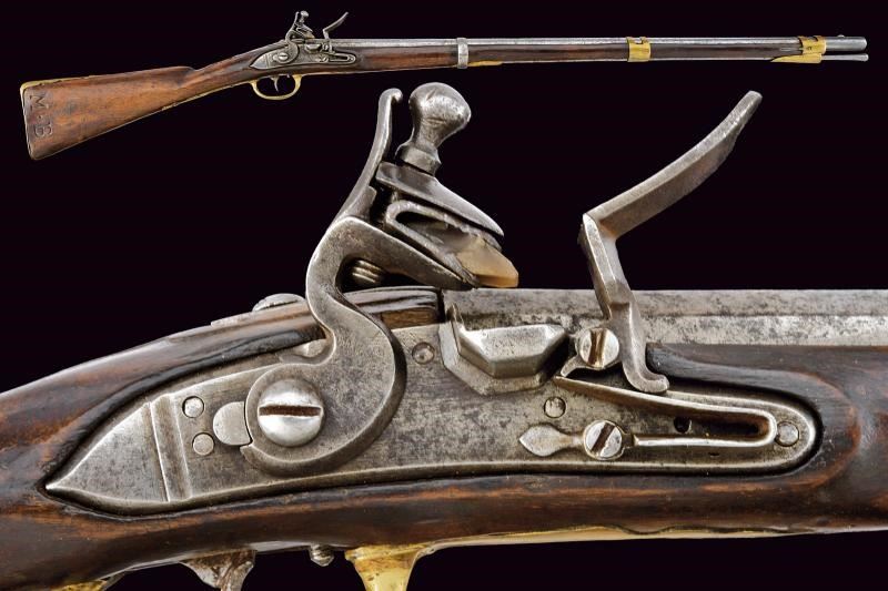 Rarissimo fucile a pietra focaia da Kurassier mod. 1744/67