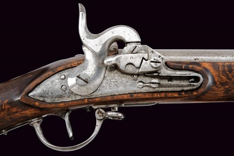 Raro fucile da fanteria sistema Augustin mod. 1828/40 con baionetta
