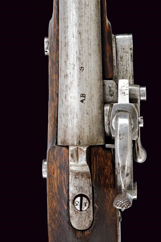 Raro fucile da fanteria sistema Augustin mod. 1828/40 con baionetta
