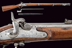 Raro fucile Lorenz da cadetto mod. 1854 con baionetta