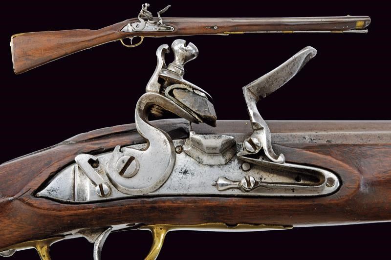 Raro trombone a pietra focaia mod. 1759 da cavalleria