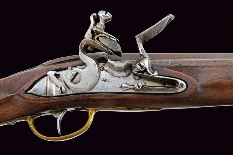 Raro trombone a pietra focaia mod. 1759 da cavalleria