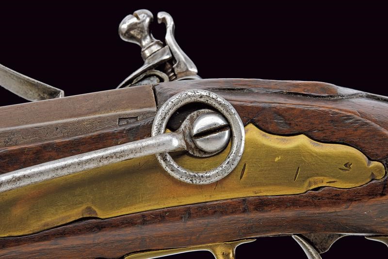 Raro trombone a pietra focaia mod. 1759 da cavalleria