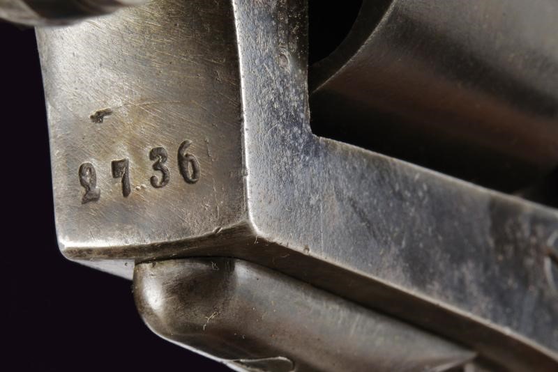 Dornrevolver a luminello sistema Scheinigg mod. 1860 da ufficiale