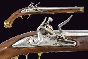 Pistola a pietra focaia, epoca 1730