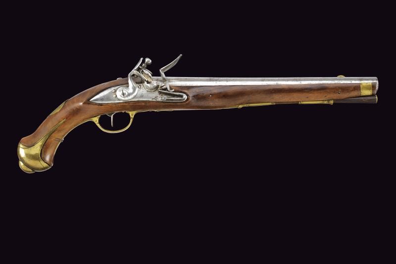 Pistola a pietra focaia, epoca 1730