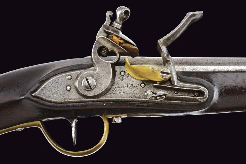 Rarissima pistola a pietra focaia da cavalleria mod. 1798