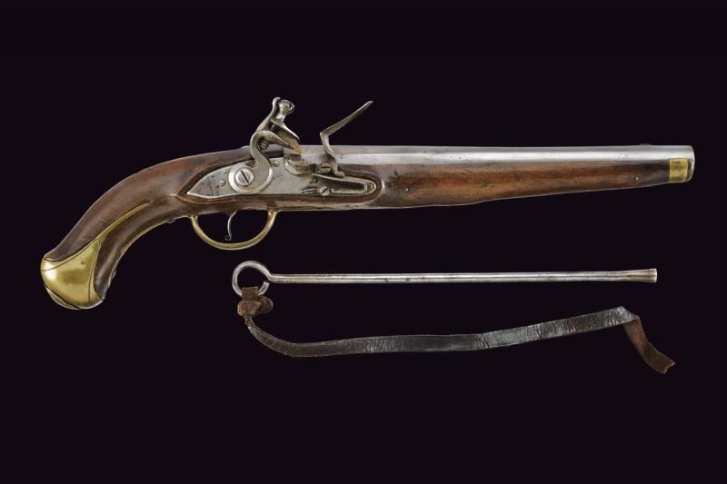 Pistola a pietra focaia da cavalleria di transizione mod. 1744/70