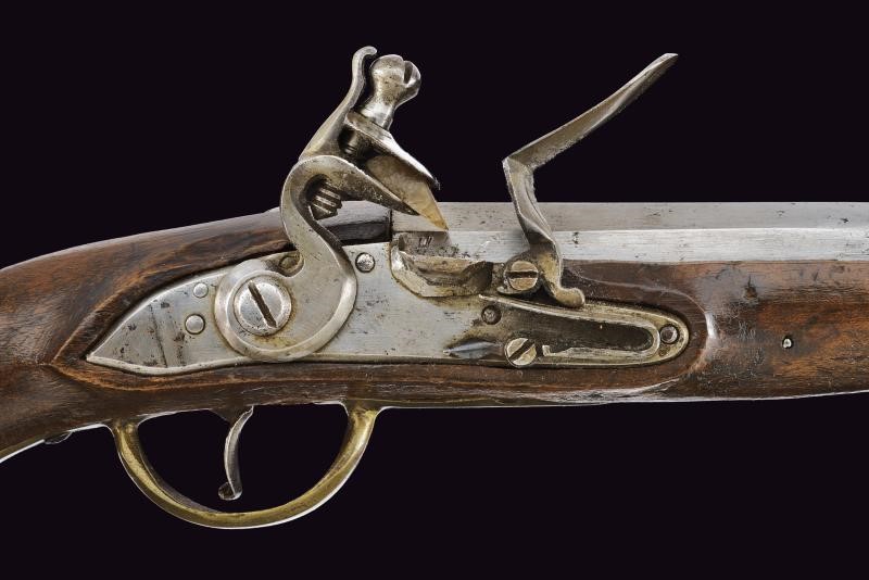 Pistola a pietra focaia da cavalleria di transizione mod. 1744/70