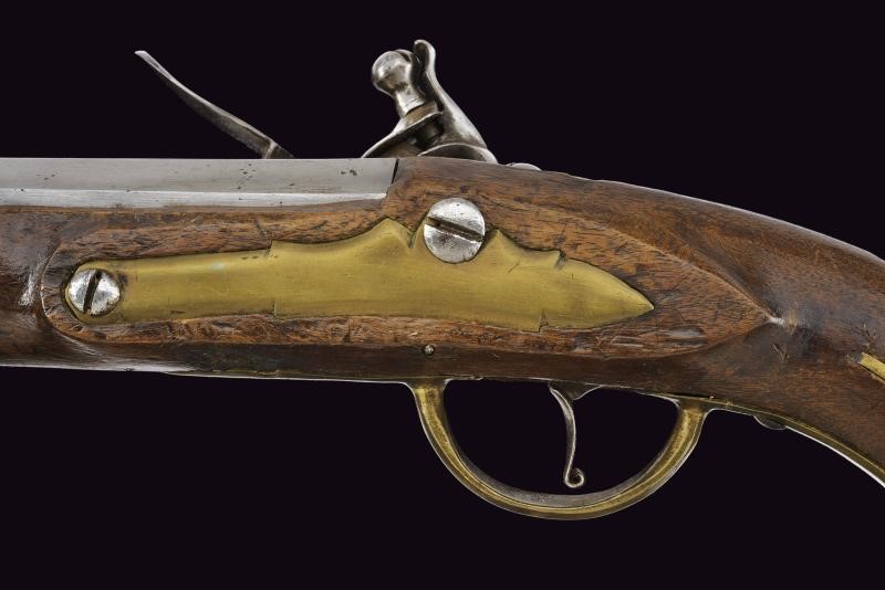 Pistola a pietra focaia da cavalleria di transizione mod. 1744/70