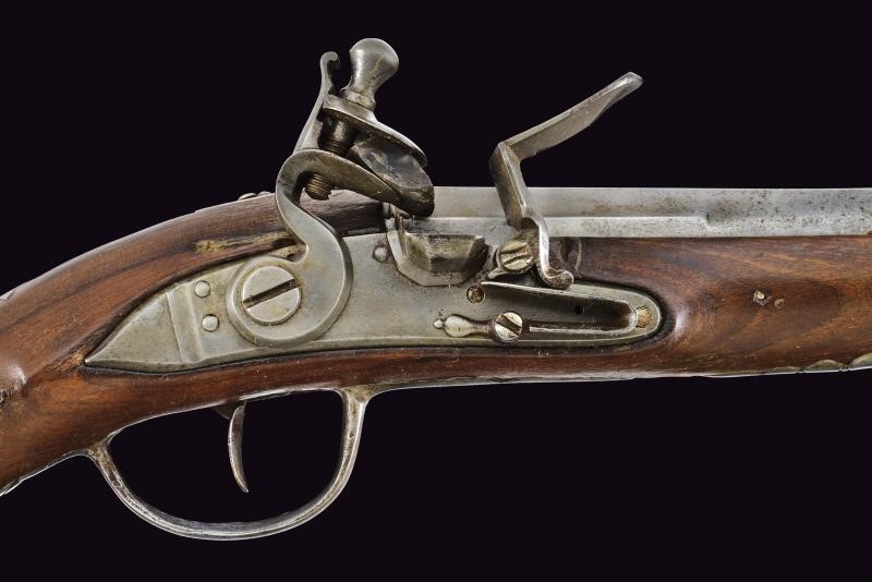Rarissima pistola a pietra focaia da ufficiale di cavalleria Mod. 1770