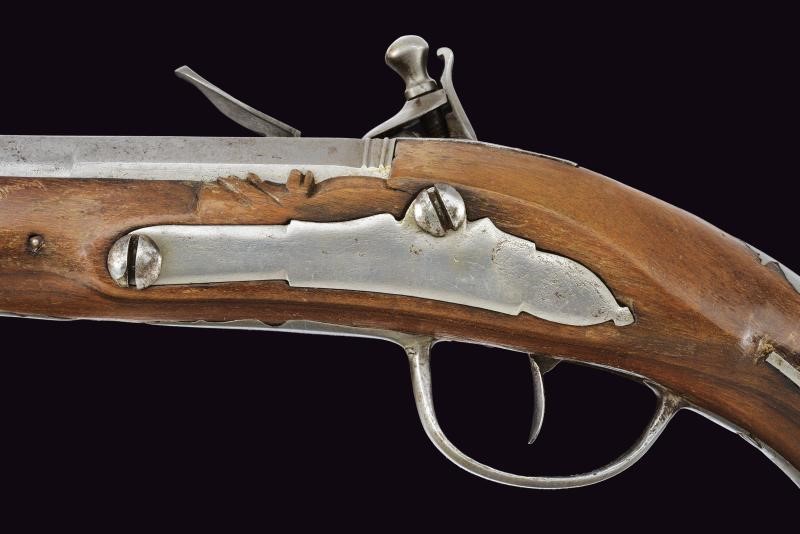 Rarissima pistola a pietra focaia da ufficiale di cavalleria Mod. 1770