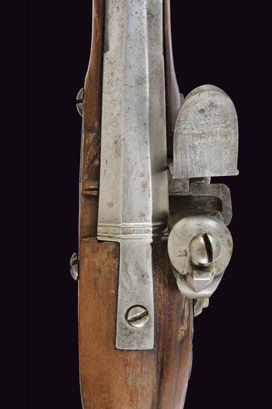 Rarissima pistola a pietra focaia da ufficiale di cavalleria Mod. 1770